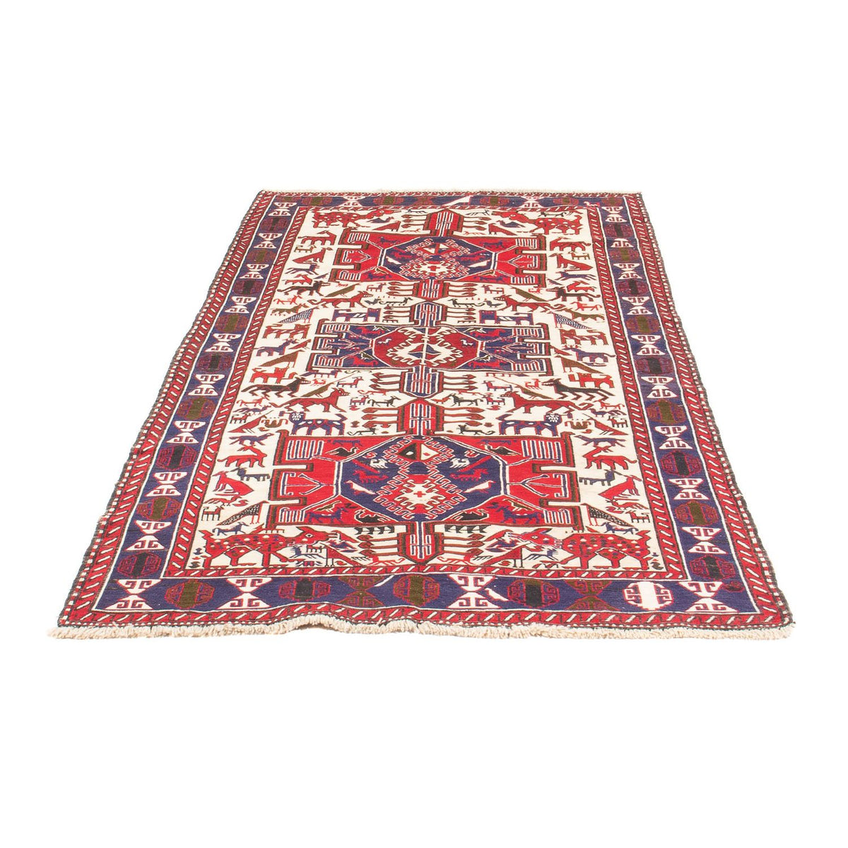 Runner Kelim Carpet - orientalisk matta - 205 x 110 cm - grädde