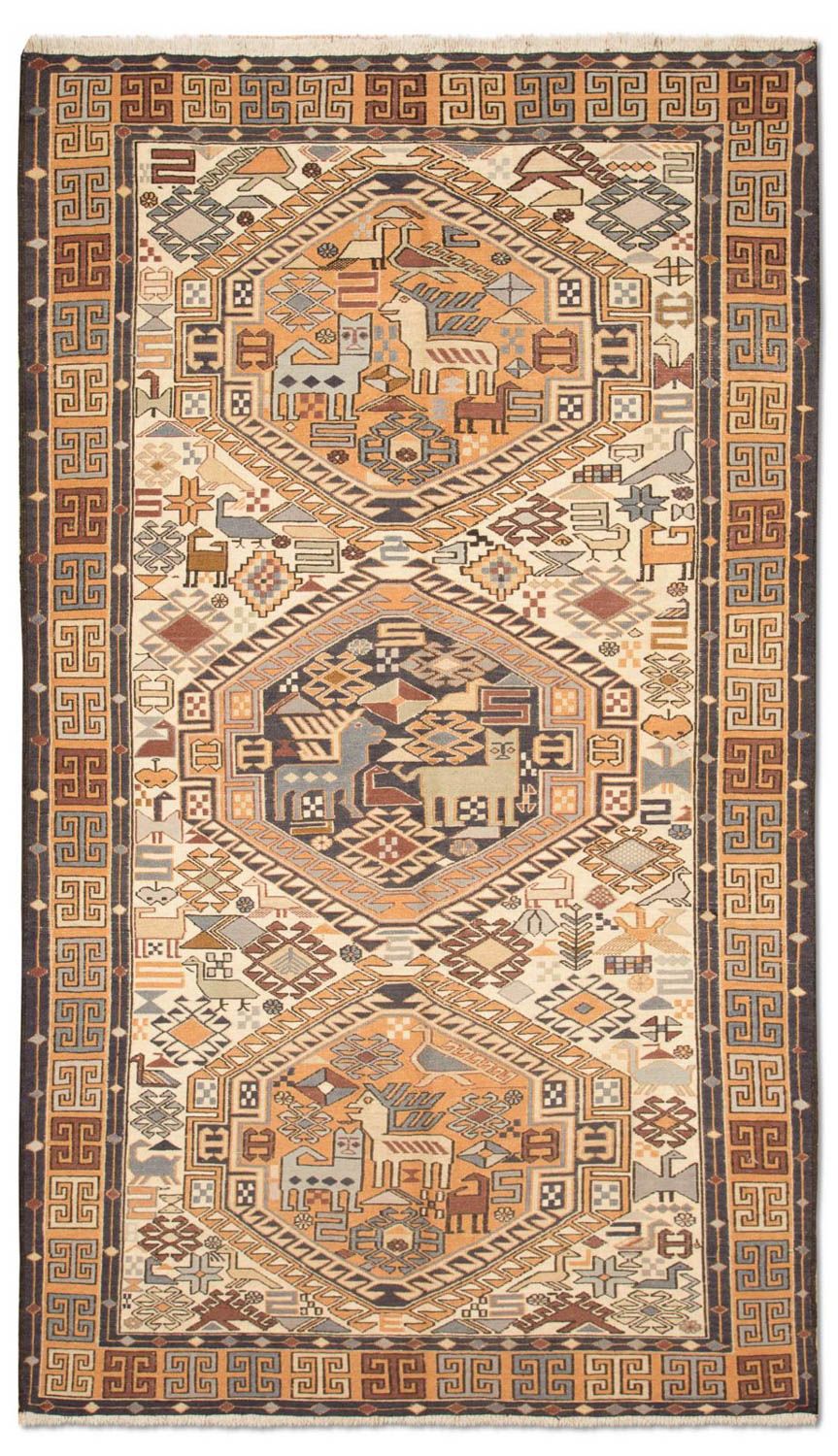 Runner Kelim Carpet - orientalisk matta - 210 x 115 cm - beige