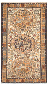 Runner Kelim Carpet - orientalisk matta - 210 x 115 cm - beige