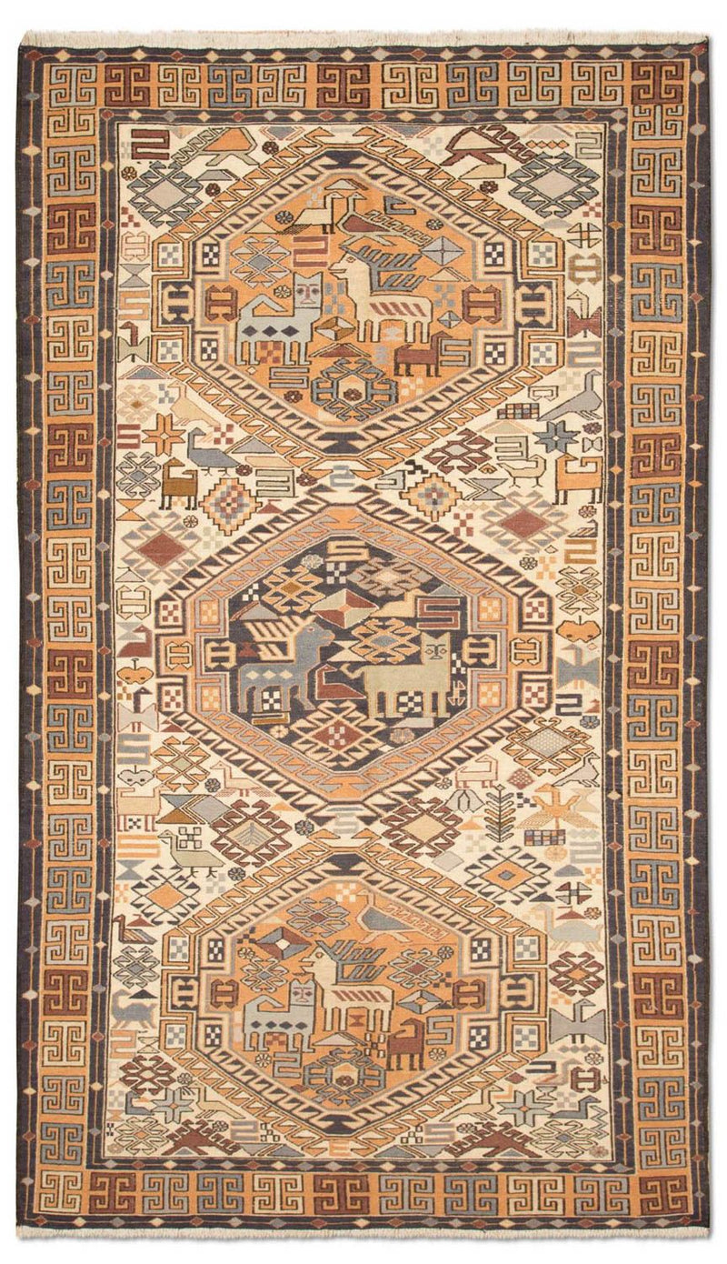 Runner Kelim Carpet - orientalisk matta - 210 x 115 cm - beige