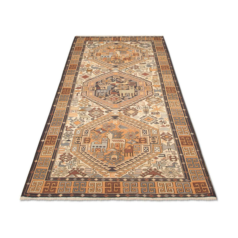 Runner Kelim Carpet - orientalisk matta - 210 x 115 cm - beige