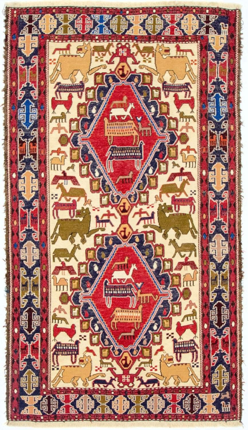 Kelim Carpet - orientalisk matta - 192 x 110 cm - beige
