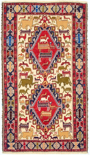 Kelim Carpet - orientalisk matta - 192 x 110 cm - beige