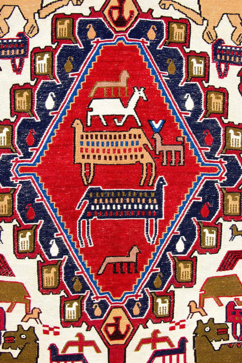 Kelim Carpet - orientalisk matta - 192 x 110 cm - beige