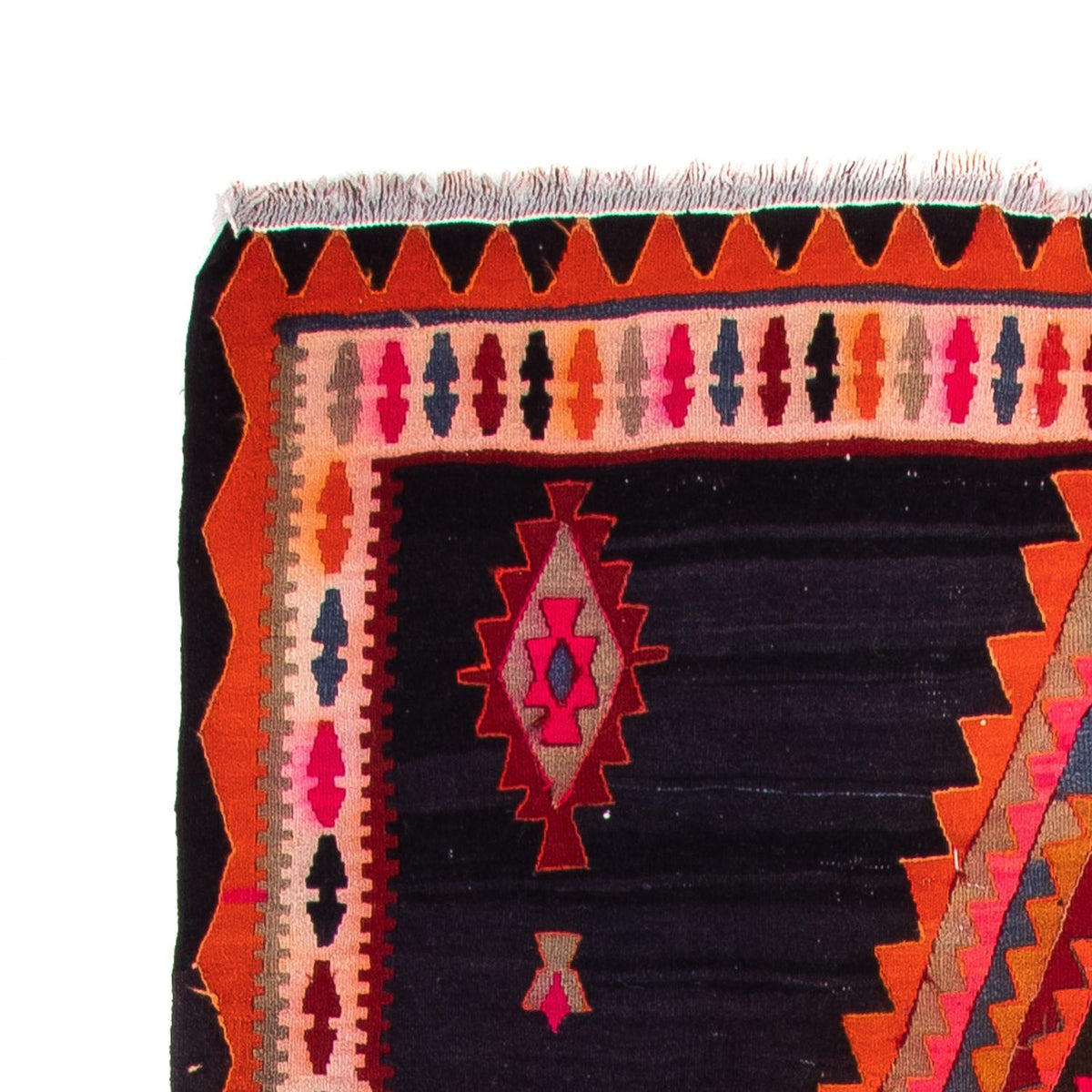 Runner Kelim-matta - gammal - 315 x 150 cm - flerfärgad