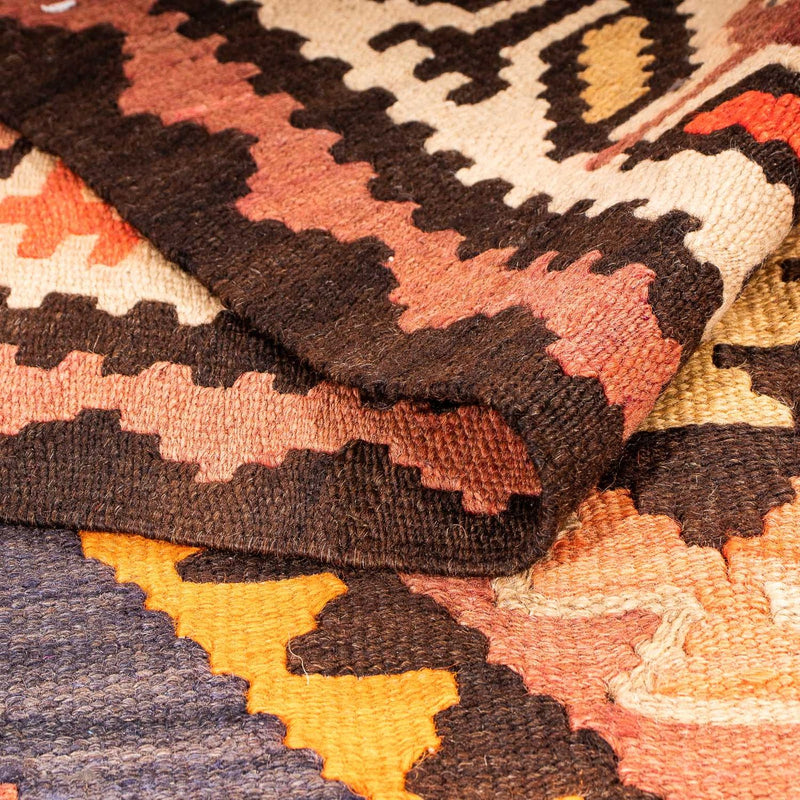Runner Kelim-matta - gammal - 275 x 140 cm - flerfärgad