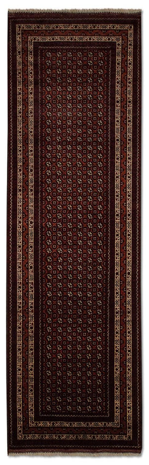 Runner Afghansk matta - Bukhara - 292 x 86 cm - röd