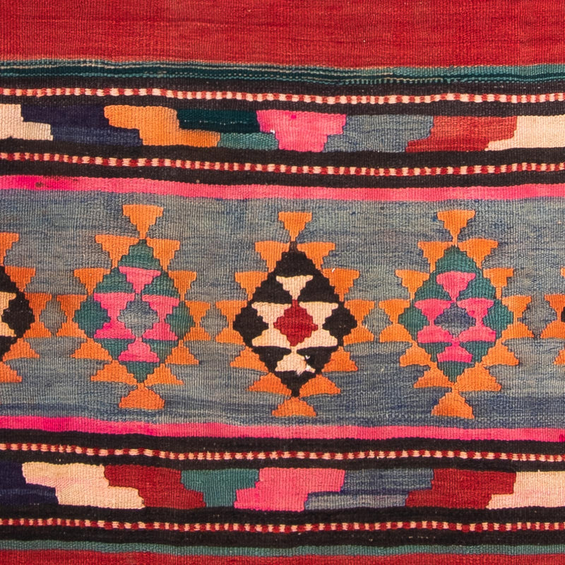 Runner Kelim-matta - gammal - 350 x 150 cm - flerfärgad