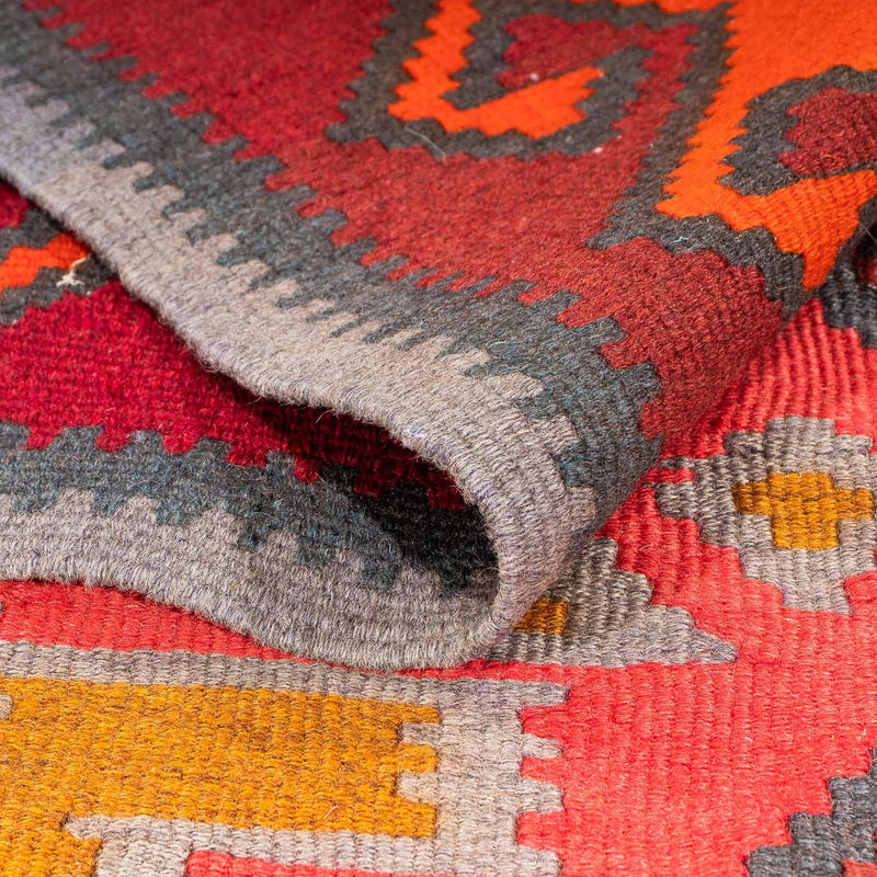 Runner Kelim-matta - gammal - 325 x 140 cm - flerfärgad