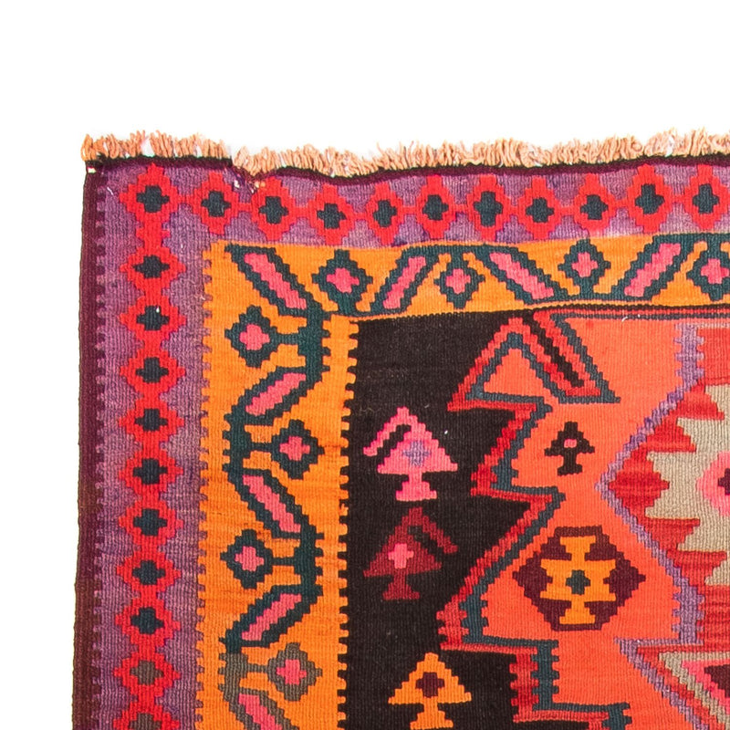 Runner Kelim-matta - gammal - 335 x 150 cm - flerfärgad