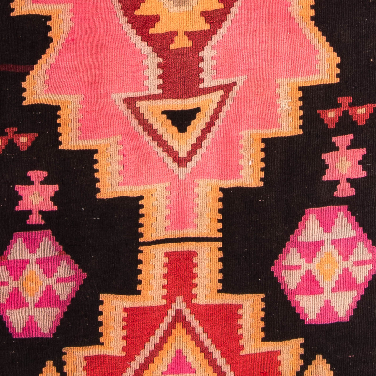 Runner Kelim-matta - gammal - 330 x 150 cm - flerfärgad