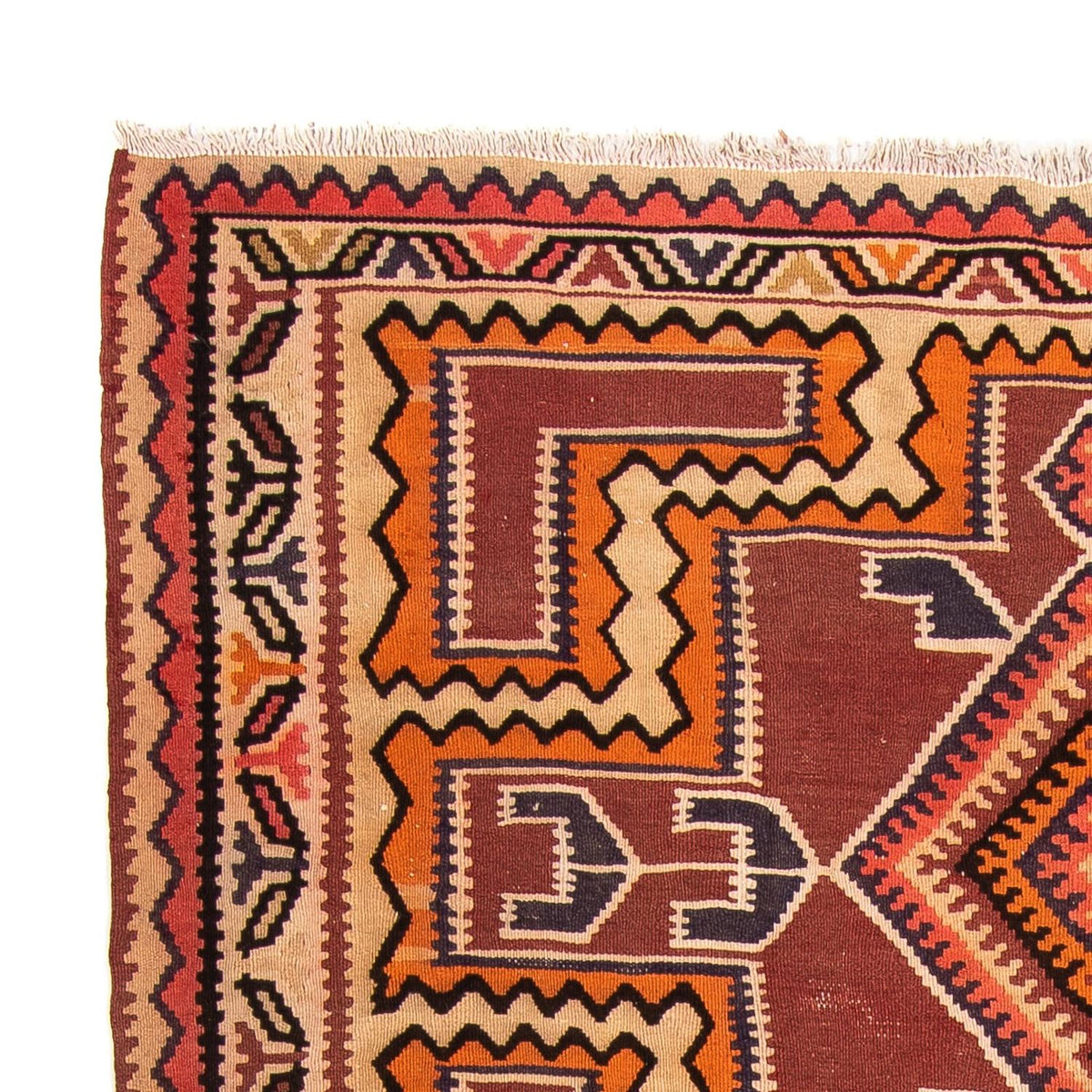 Kelim-matta - gammal - 285 x 180 cm - flerfärgad