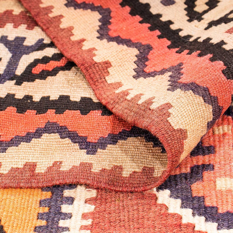 Kelim-matta - gammal - 285 x 180 cm - flerfärgad
