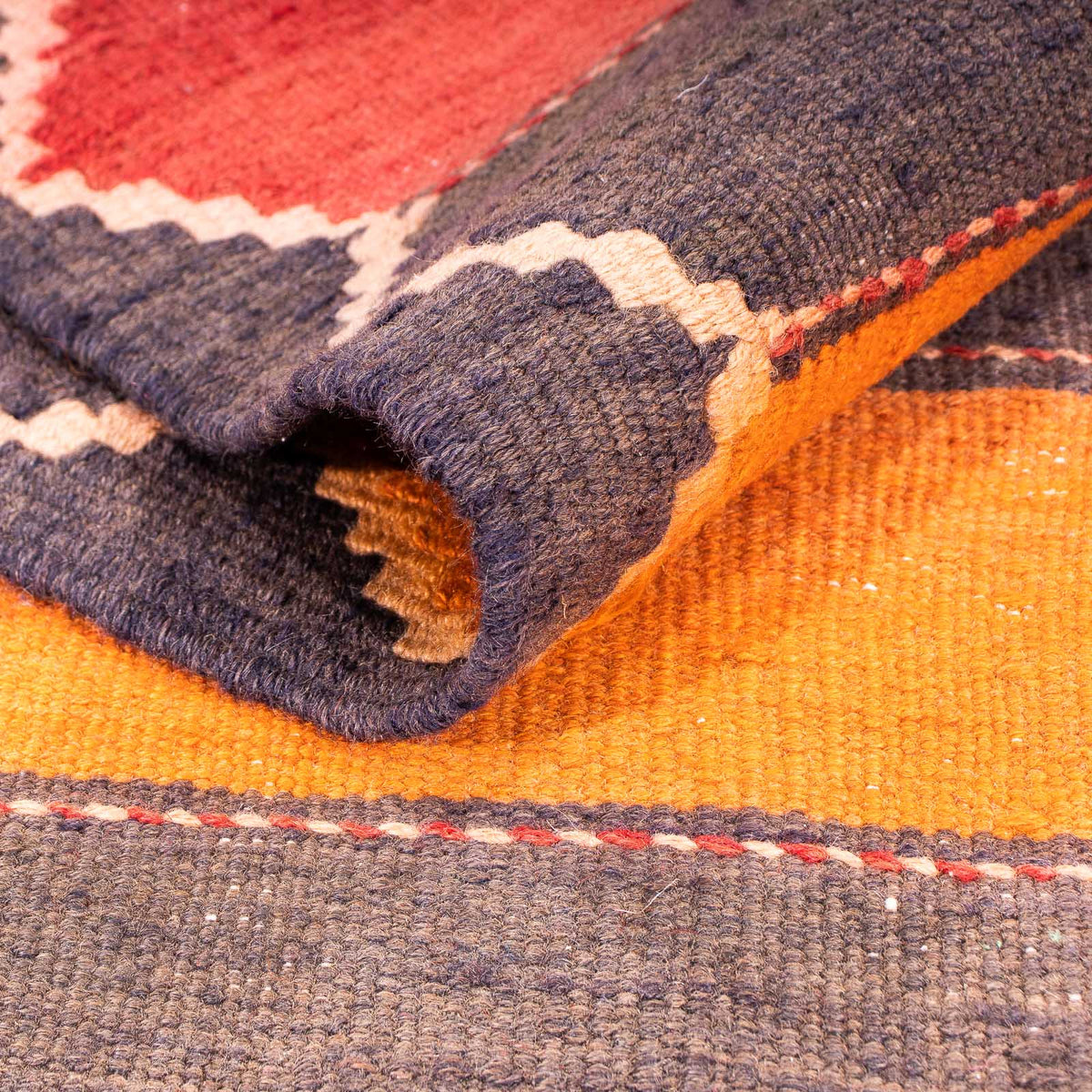 Kelim-matta - gammal - 300 x 195 cm - flerfärgad