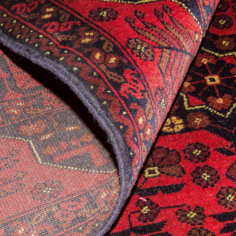 Afghansk matta - Kunduz - 196 x 124 cm - röd