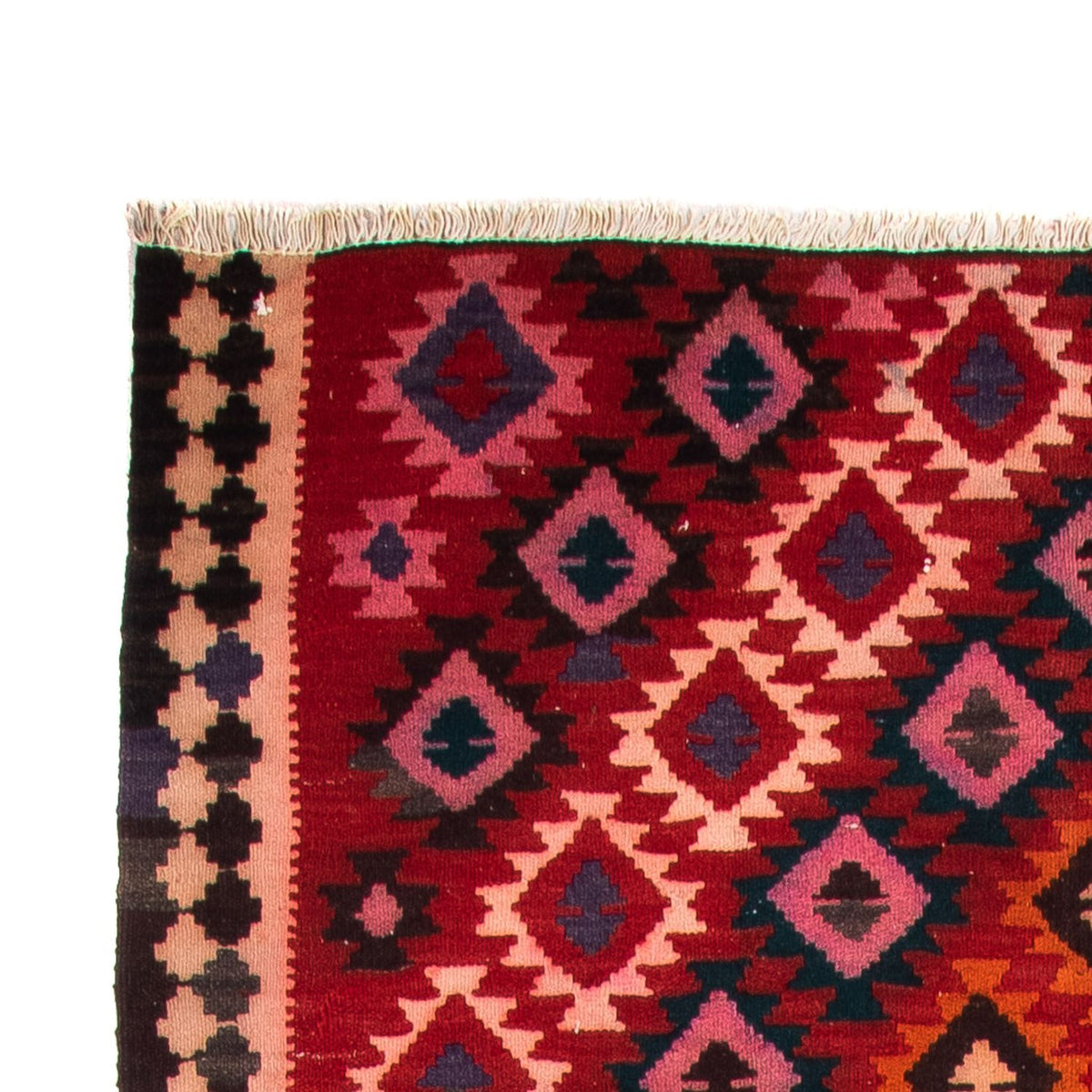 Runner Kelim-matta - gammal - 350 x 150 cm - flerfärgad