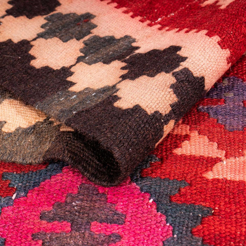 Runner Kelim-matta - gammal - 350 x 150 cm - flerfärgad