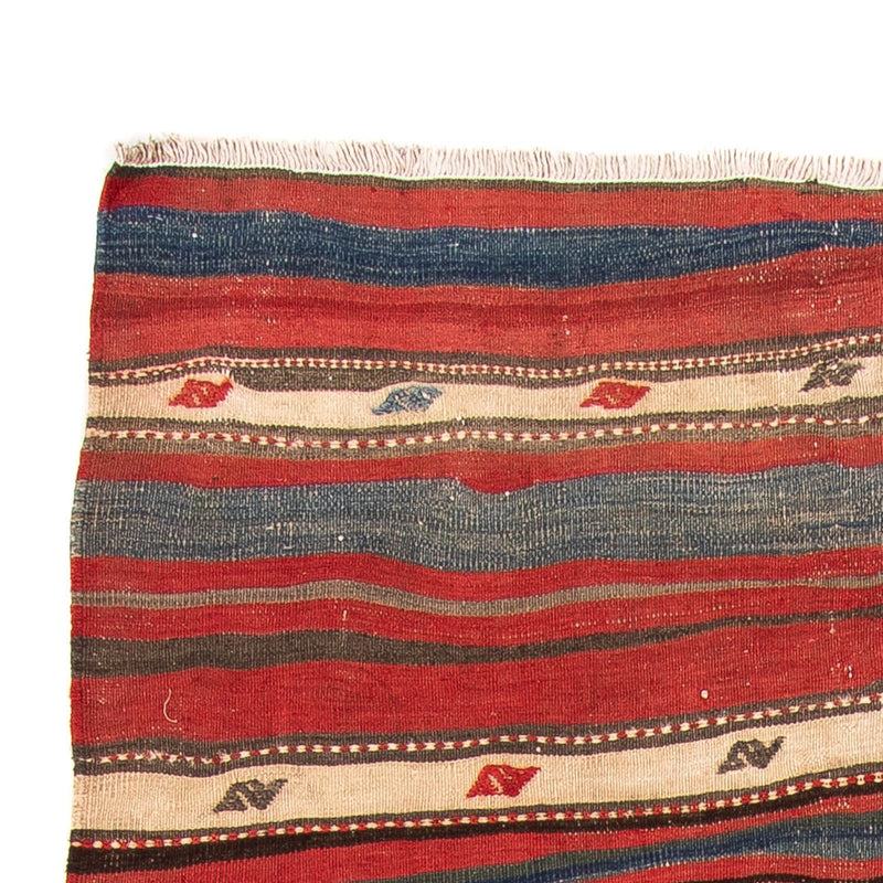 Runner Kelim-matta - gammal - 250 x 140 cm - flerfärgad