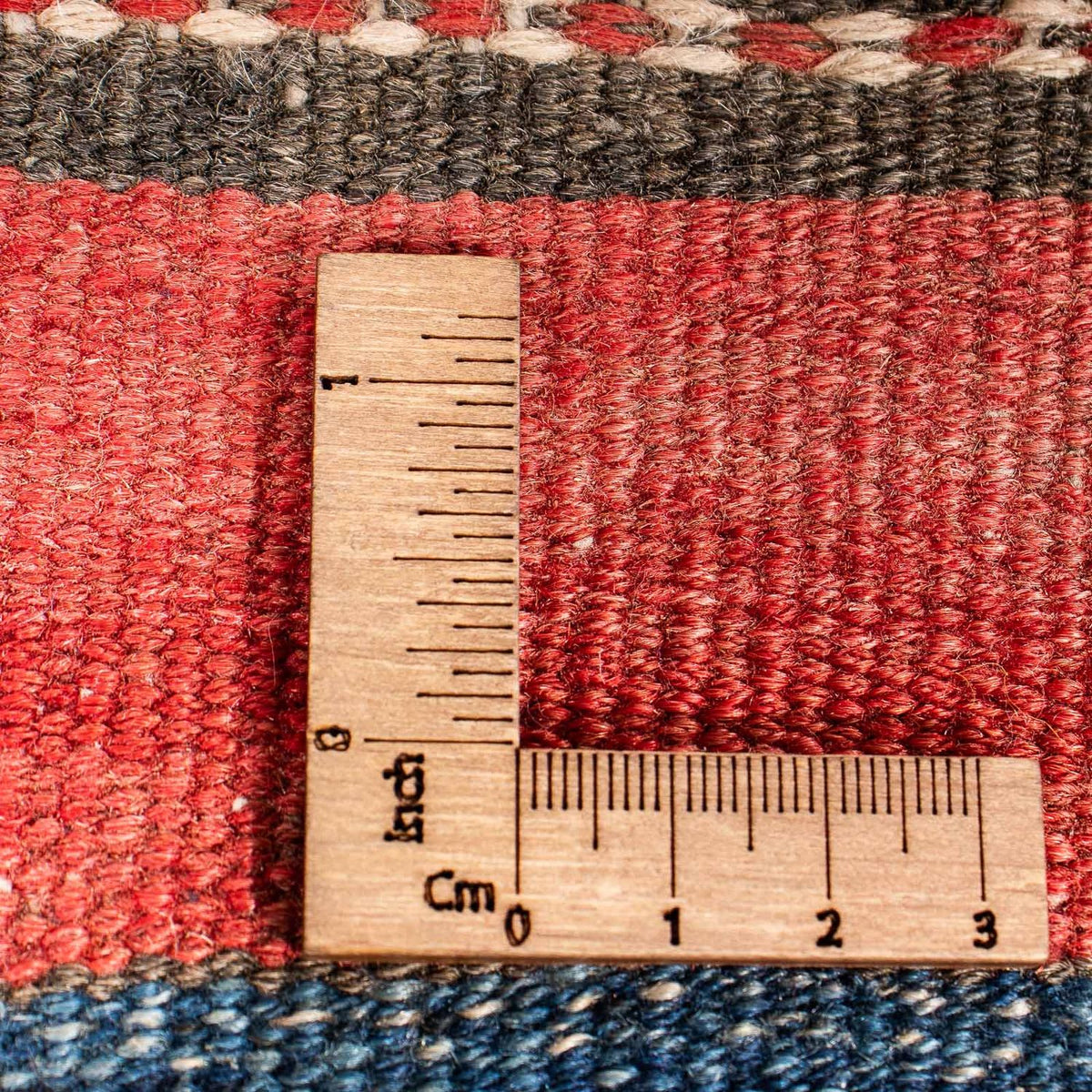 Runner Kelim-matta - gammal - 250 x 140 cm - flerfärgad