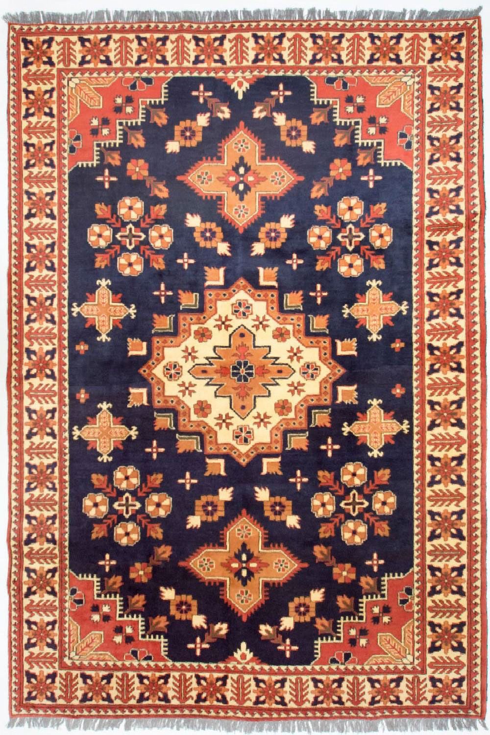 Afghansk matta - Hatshlu - 261 x 207 cm - blå