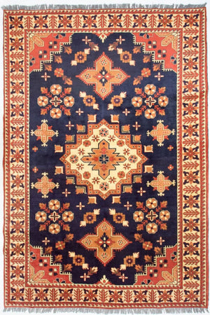 Afghansk matta - Hatshlu - 261 x 207 cm - blå