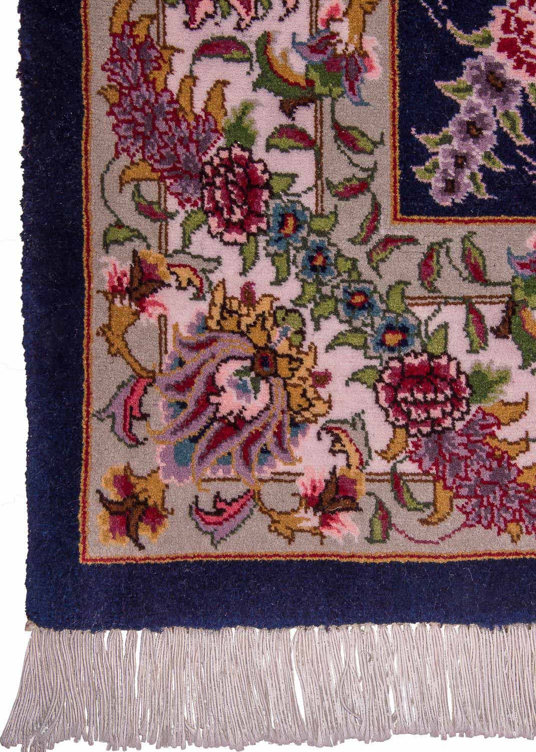 Persisk matta - Tabriz - Royal - 137 x 103 cm - mörkblå