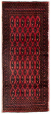 Turkaman-matta 60x130cm - Persisk matta - Rektangulär / Röd / 60 x 130 cm Rektangulär