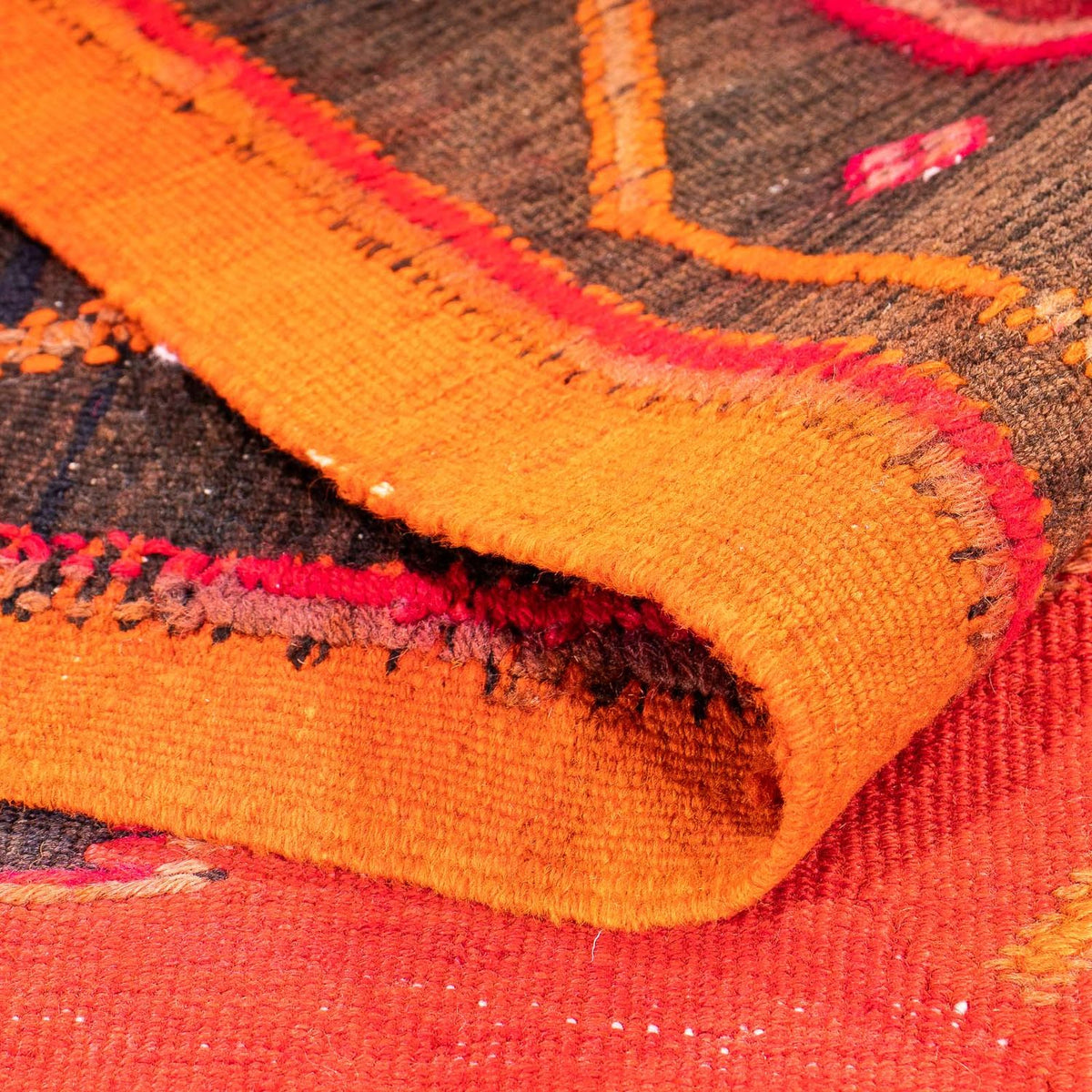 Kelim-matta - gammal - 310 x 160 cm - flerfärgad