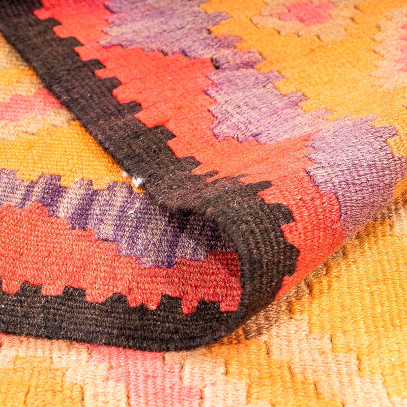 Runner Kelim-matta - gammal - 305 x 160 cm - flerfärgad