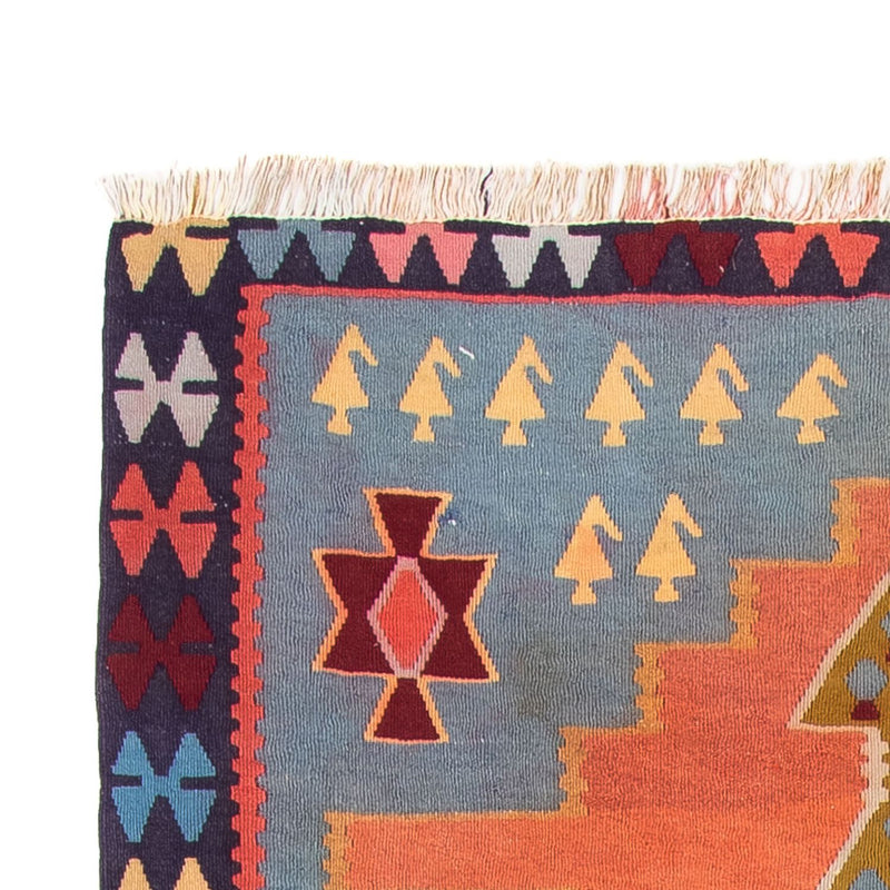 Runner Kelim-matta - gammal - 280 x 140 cm - flerfärgad