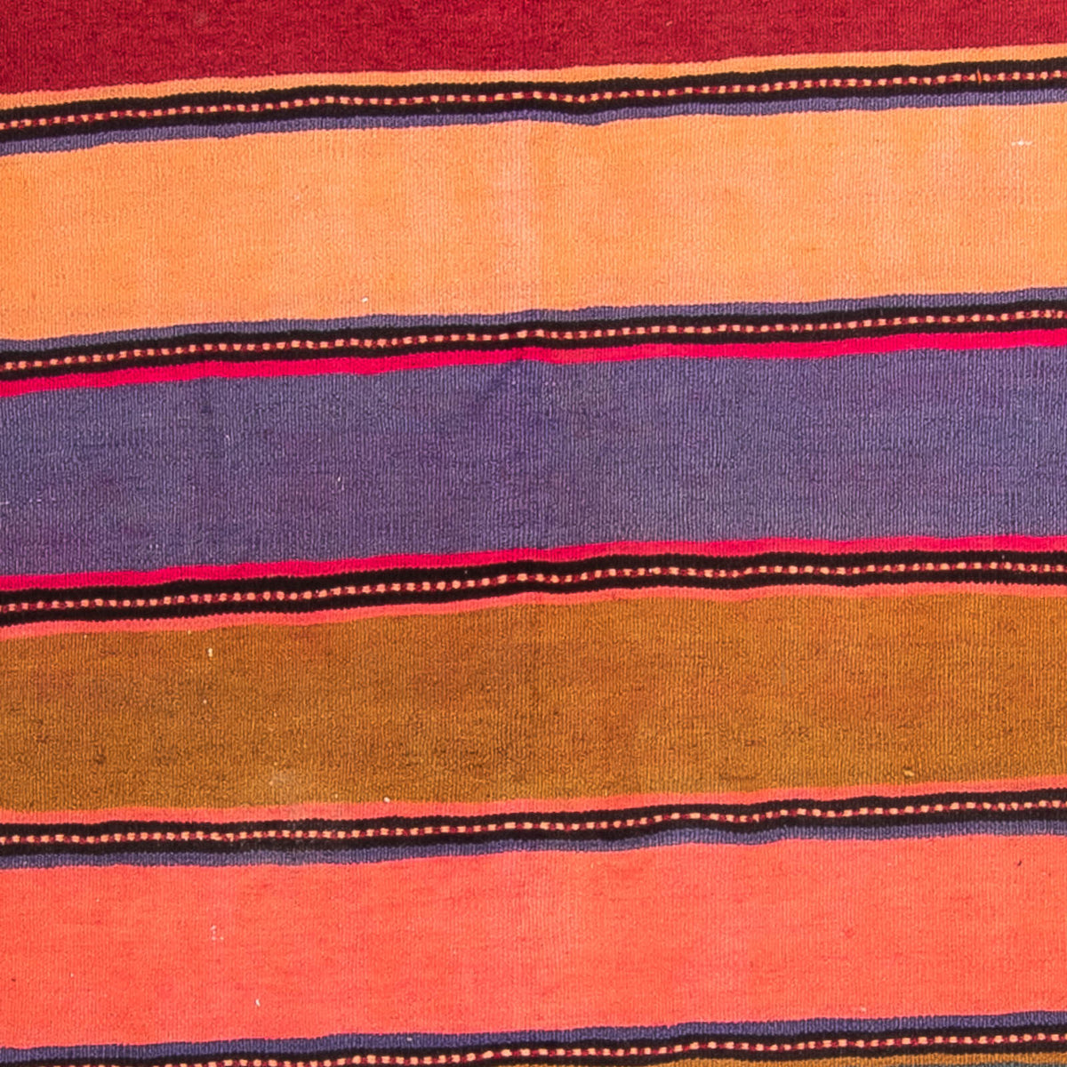 Runner Kelim-matta - gammal - 370 x 137 cm - flerfärgad