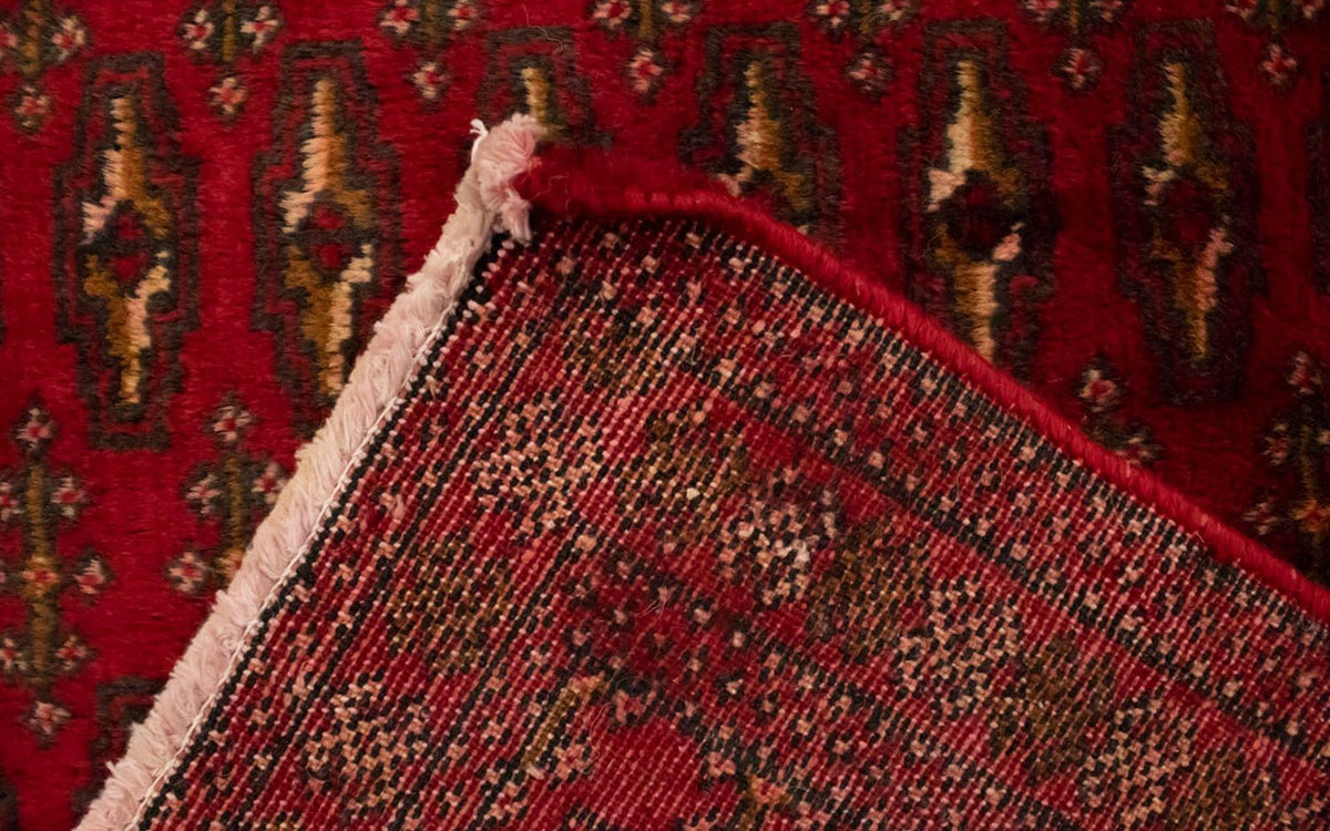 Turkaman-matta - 130 x 60 cm - röd