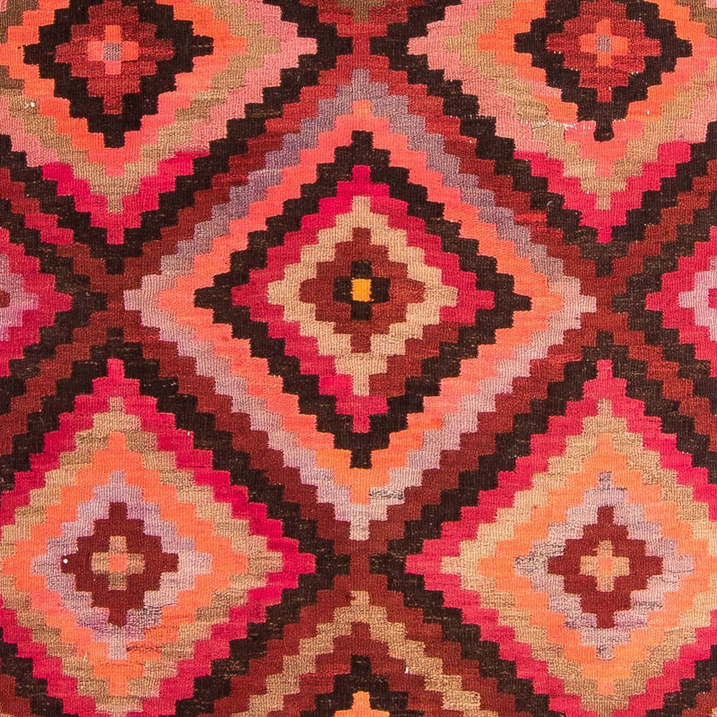 Runner Kelim-matta - gammal - 370 x 140 cm - flerfärgad