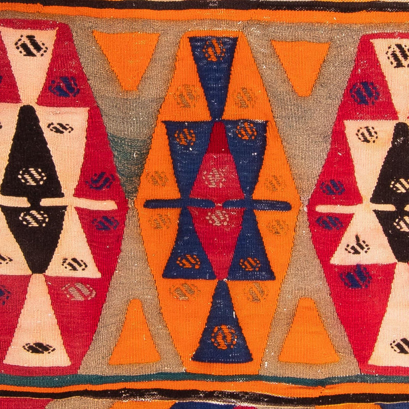 Runner Kelim-matta - gammal - 300 x 160 cm - flerfärgad