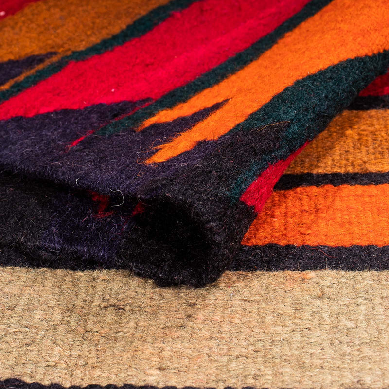 Runner Kelim-matta - gammal - 350 x 150 cm - flerfärgad