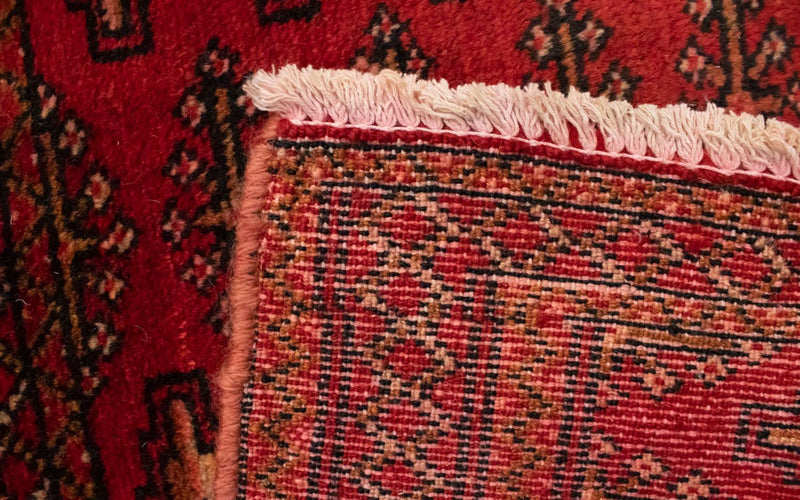 Turkaman-matta - 130 x 60 cm - röd