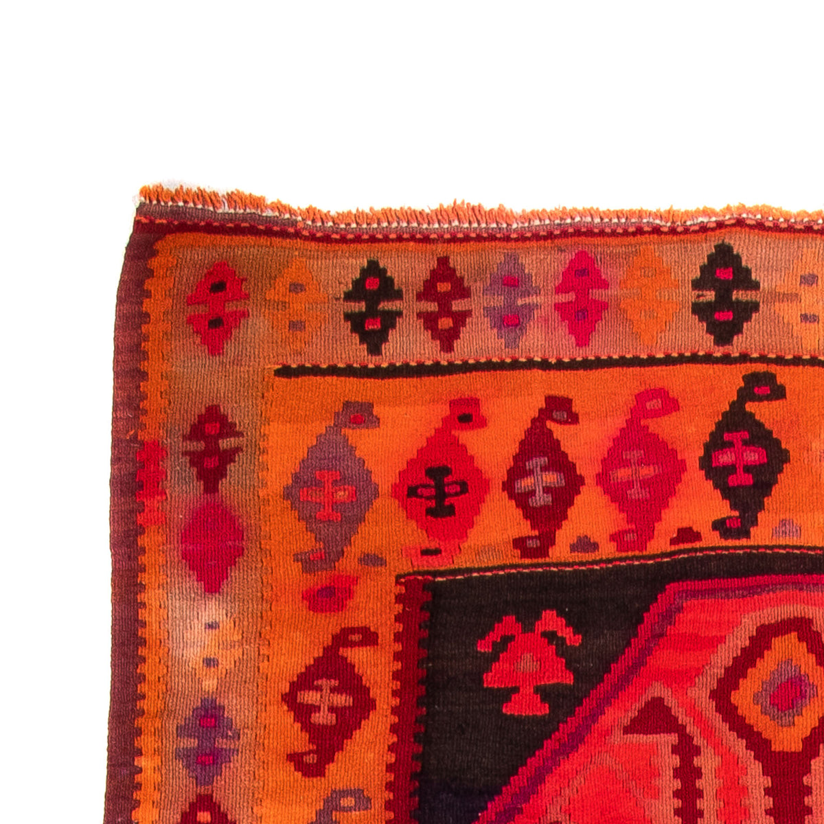 Runner Kelim-matta - gammal - 360 x 140 cm - flerfärgad