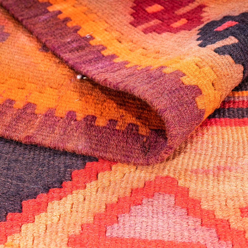 Runner Kelim-matta - gammal - 360 x 140 cm - flerfärgad