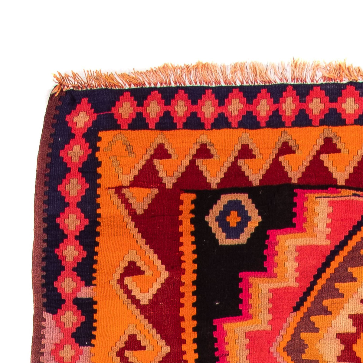 Runner Kelim-matta - gammal - 320 x 155 cm - flerfärgad