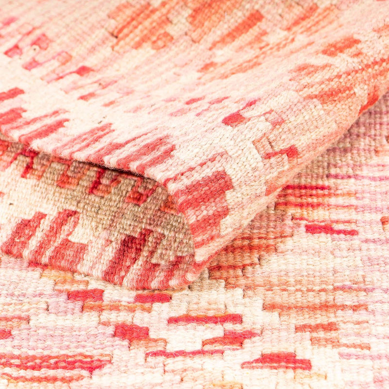 Kelim Carpet - Splash - 185 x 101 cm - ljusröd
