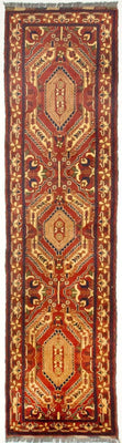 Runner Afghansk matta - Hatshlu - 307 x 83 cm - röd