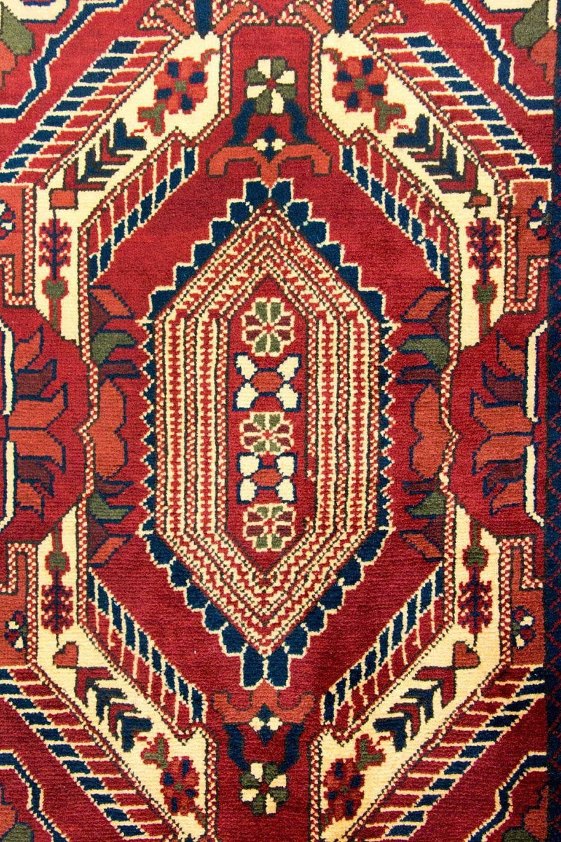 Runner Afghansk matta - Hatshlu - 307 x 83 cm - röd