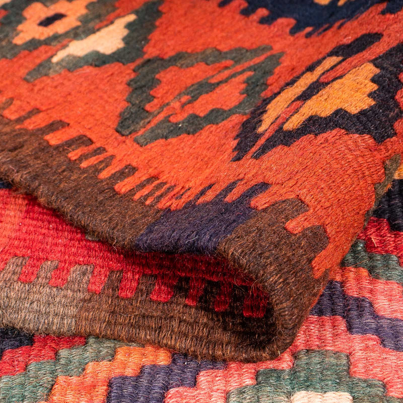 Kelim-matta - gammal - 270 x 140 cm - flerfärgad