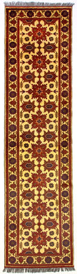Runner Afghansk matta - Hatshlu - 304 x 80 cm - röd