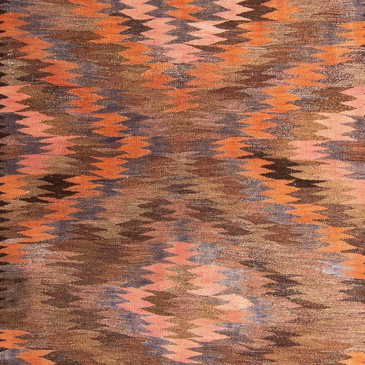 Runner Kelim-matta - gammal - 380 x 140 cm - flerfärgad