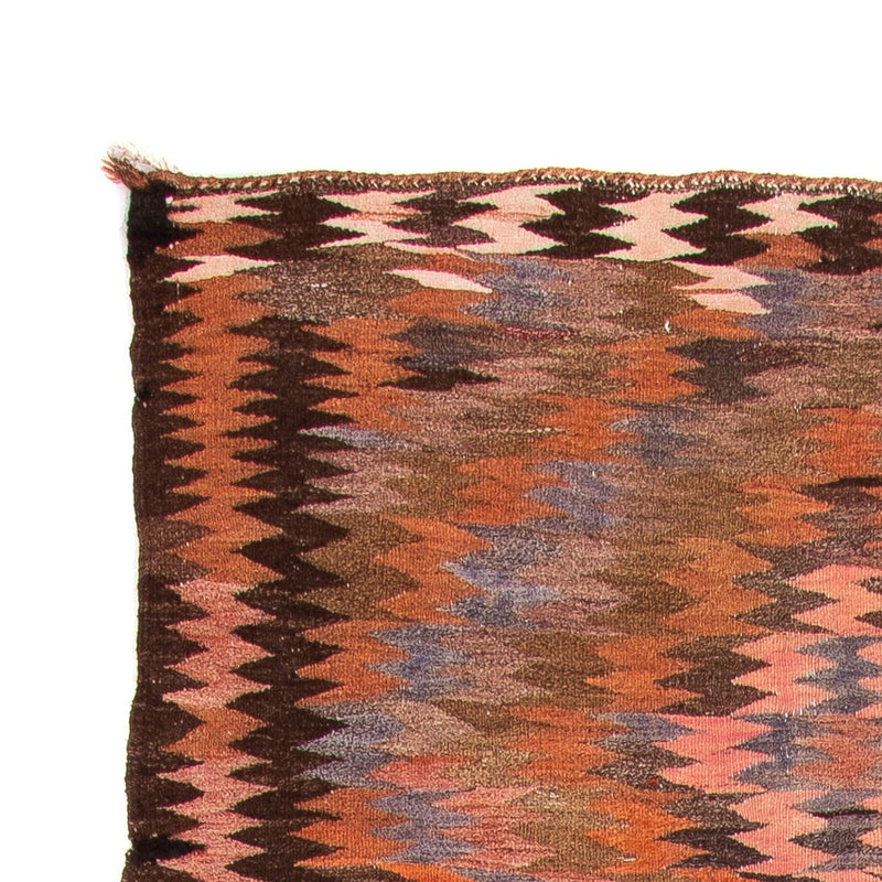 Runner Kelim-matta - gammal - 380 x 140 cm - flerfärgad