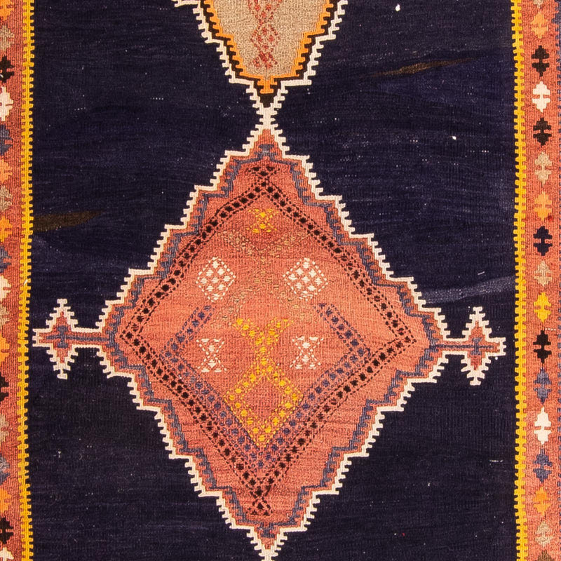 Runner Kelim-matta - gammal - 330 x 120 cm - flerfärgad