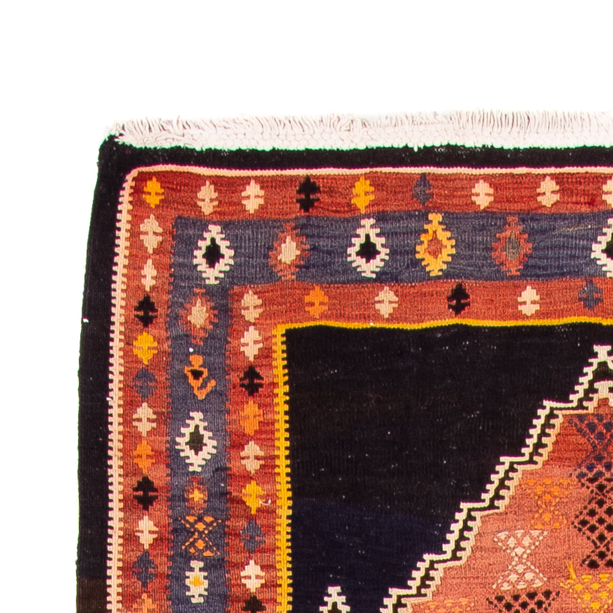 Runner Kelim-matta - gammal - 330 x 120 cm - flerfärgad