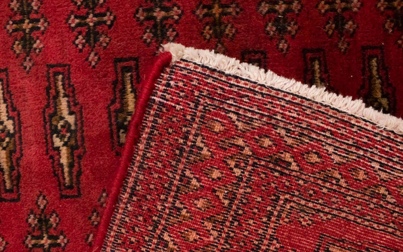 Turkaman-matta - 130 x 60 cm - röd