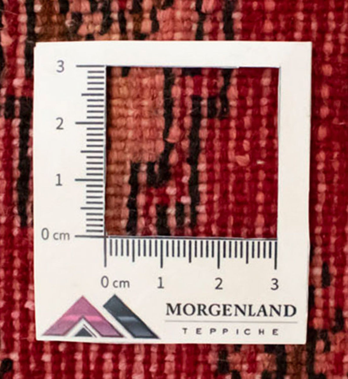 Turkaman-matta - 130 x 60 cm - röd